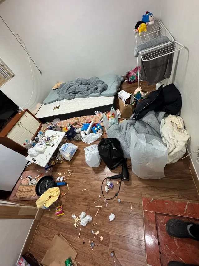 수원 영통구 원룸 청소 시공 전