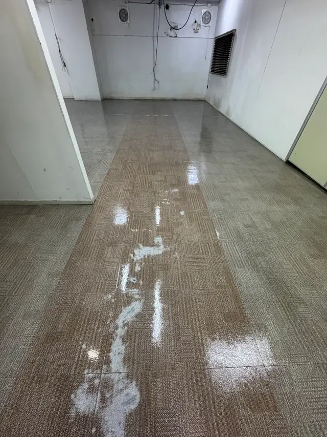 용인 CJ대한통운 바닥왁스코팅 시공 후